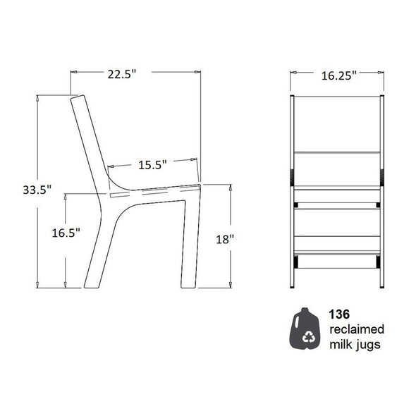 Cricket Solid Back Dining Chair