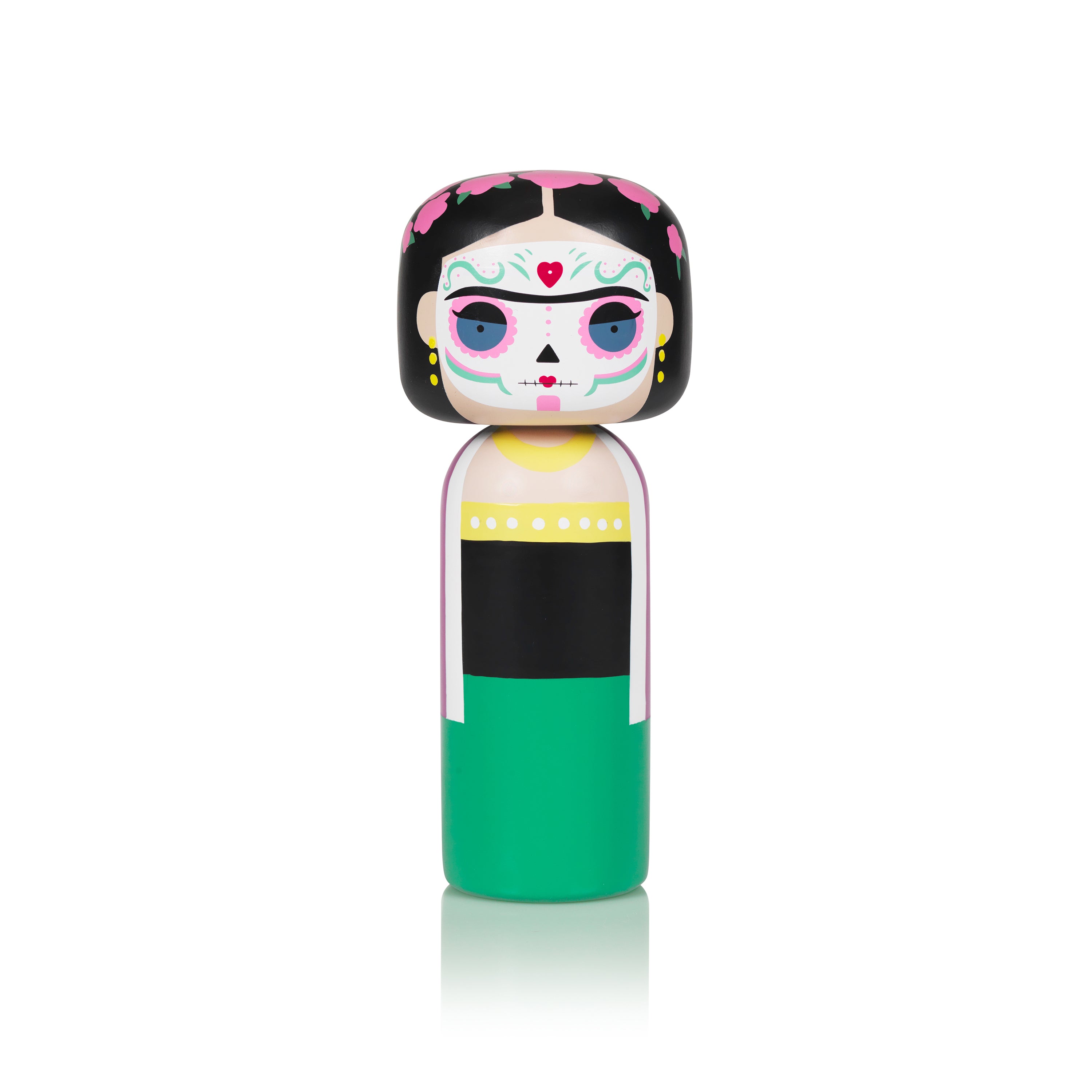 Lucie Kaas Frida - Dia de los Muertos Kokeshi Doll - 2Modern
