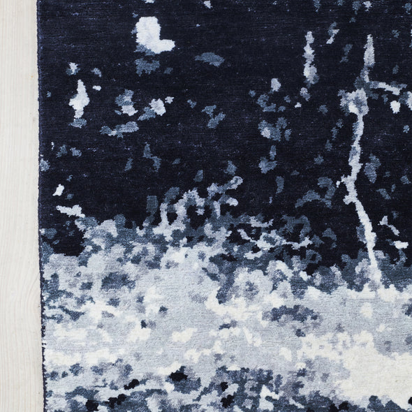 Stardust Blue Earth Bamboo Rug