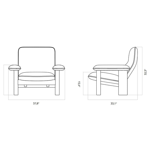 Brasilia Sheepskin Lounge Chair