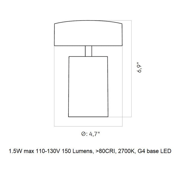 Column Portable Table Lamp