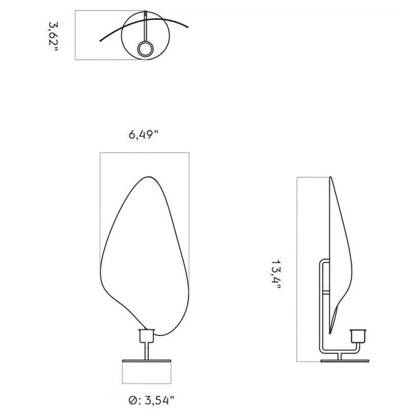 Flambeau Table Candle Holder