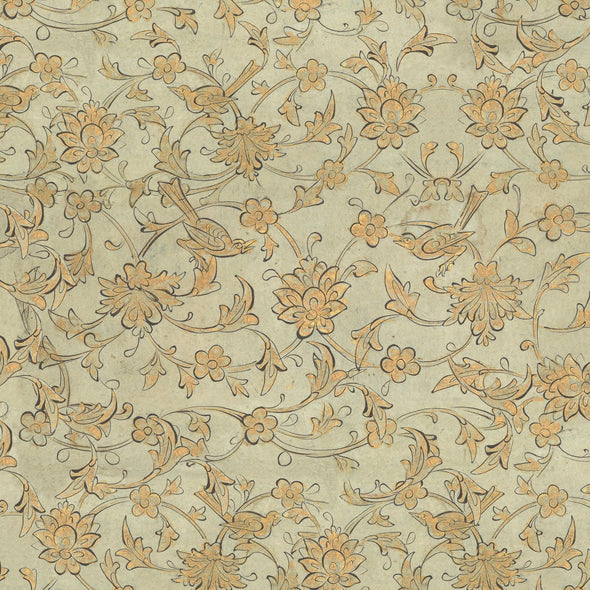 Backyard Flowering Wallpaper Sample Swatch