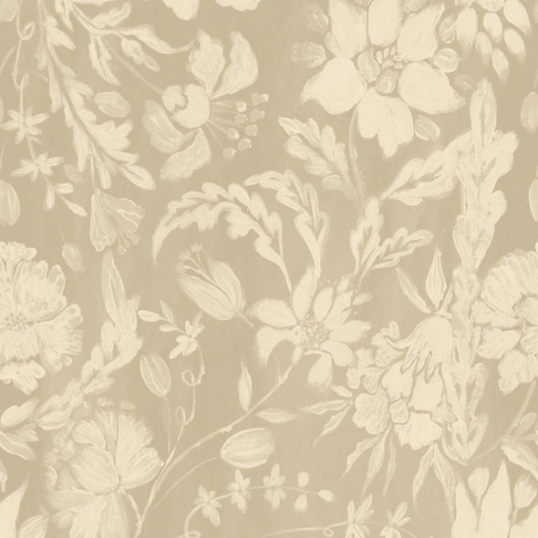 Flowery Ornament Wallpaper Sample Swatch