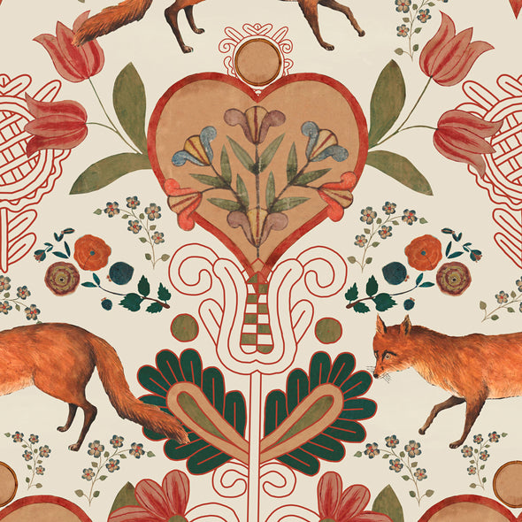 The Vixen Wallpaper Sample Swatch