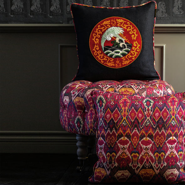 Uzbek Ikat Pillow