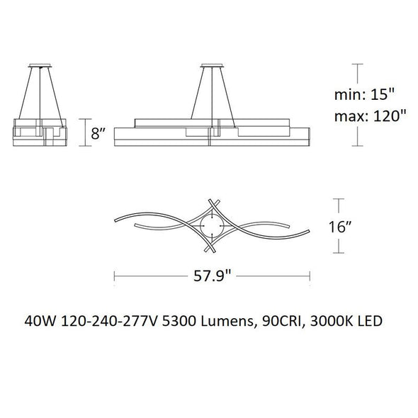 Arcs LED Chandelier