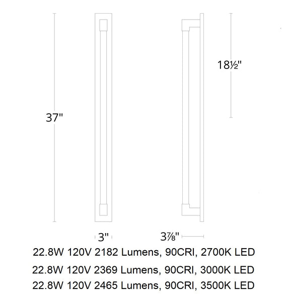 Barre LED Bathroom Vanity / Wall Light