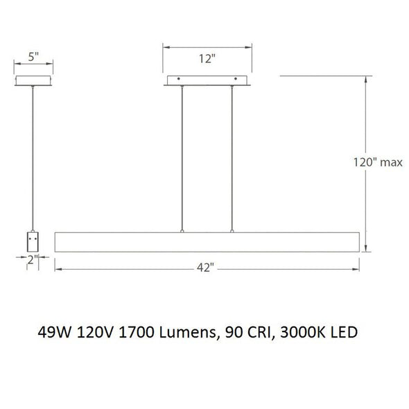 BDSM Linear Pendant Light