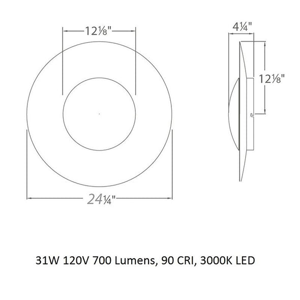 Blaze Wall / Ceiling Light