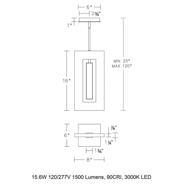 Cambria LED Mini Pendant Light