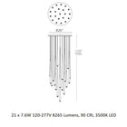 Cascade Crystal LED Round Chandelier