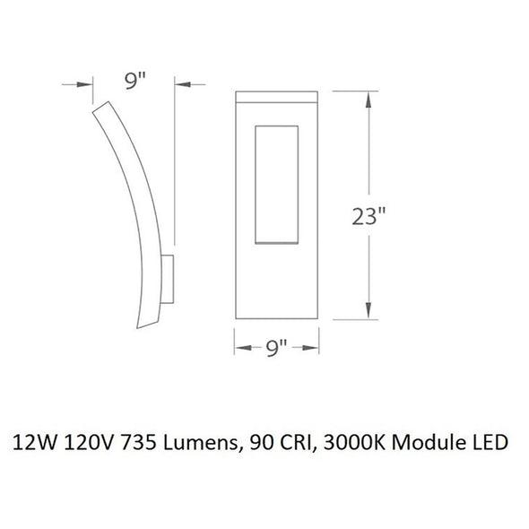 Dawn Indoor / Outdoor Wall Light