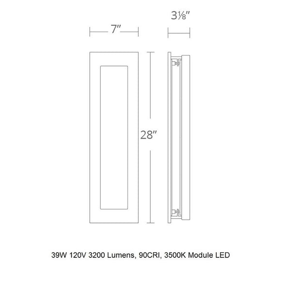 Frost LED Outdoor Wall Light
