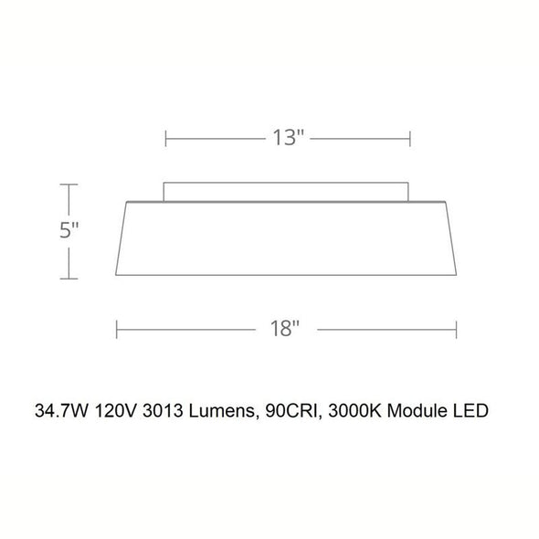 Gilt LED Flush Mount