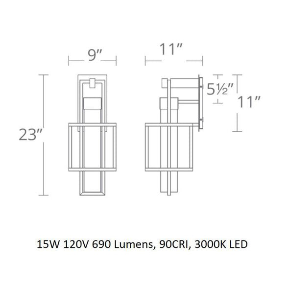 Logic LED Wall Light