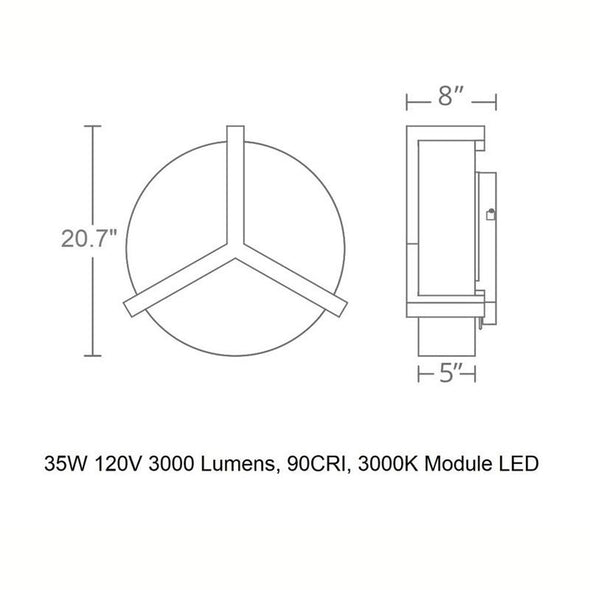 Segment LED Flush Mount