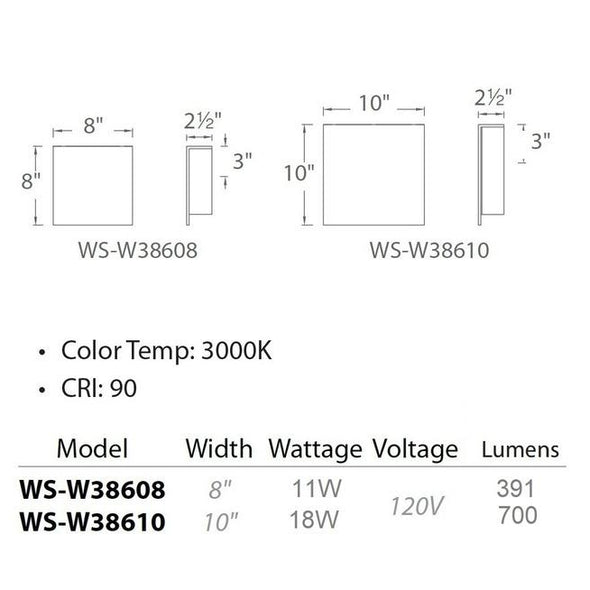 Square Outdoor Wall Light