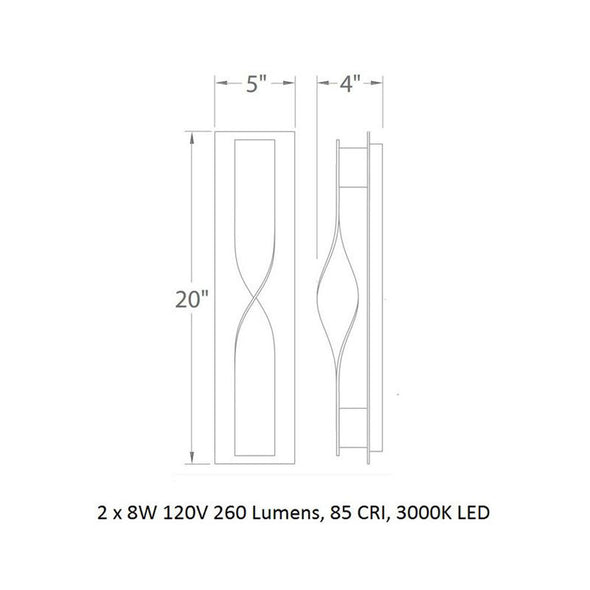 Twist Outdoor Wall Light
