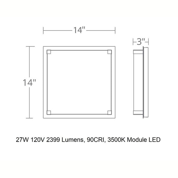 Vodka LED Flush Mount