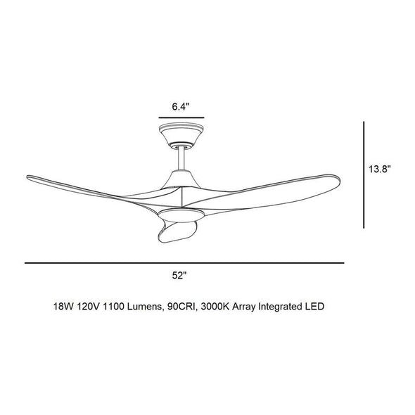 Maverick II LED Ceiling Fan