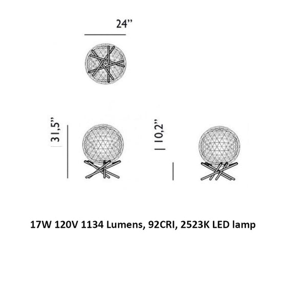 Raimond II Tensegrity Floor Lamp