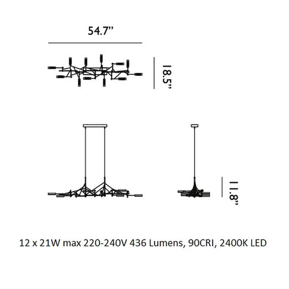 Tinkering Linear Pendant Light