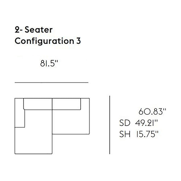 Connect Soft Modular 2-Seater Sofa