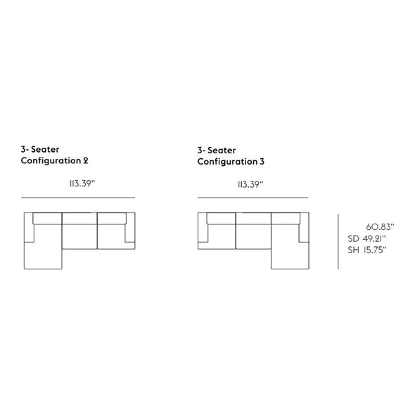 Connect Soft Modular 3-Seater Sofa