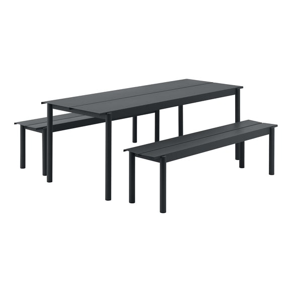 Linear Steel Outdoor Table
