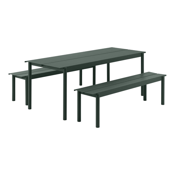 Linear Steel Outdoor Table