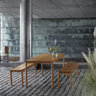 Linear Steel Outdoor Table