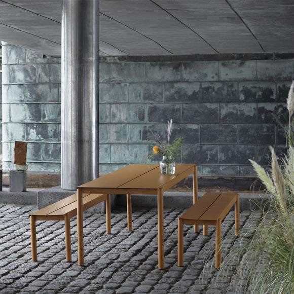 Linear Steel Outdoor Table