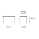 Linear Steel Outdoor Table
