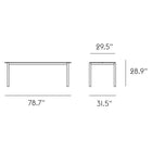 Linear Steel Outdoor Table