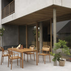 Linear Steel Outdoor Table