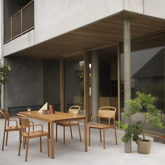 Linear Steel Outdoor Table