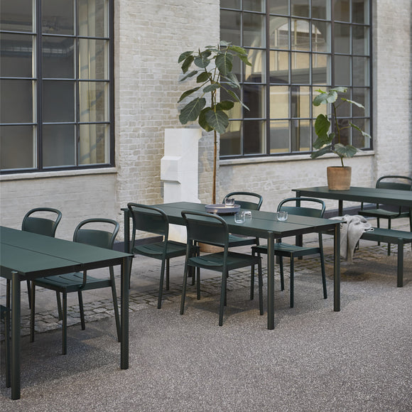 Linear Steel Outdoor Table