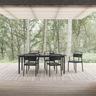 Linear Steel Outdoor Table