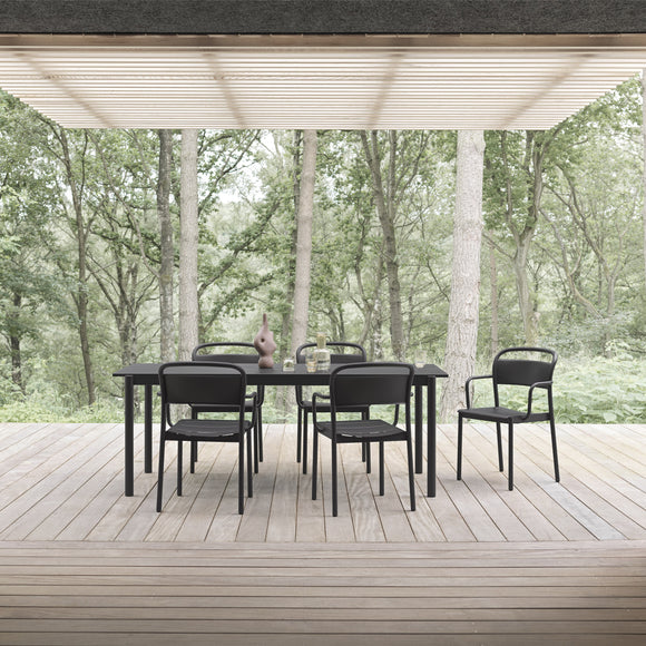 Linear Steel Outdoor Table