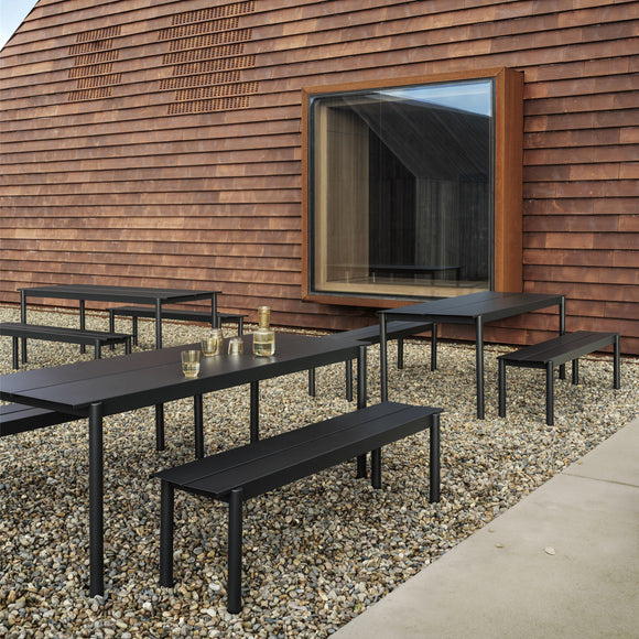 Linear Steel Outdoor Table