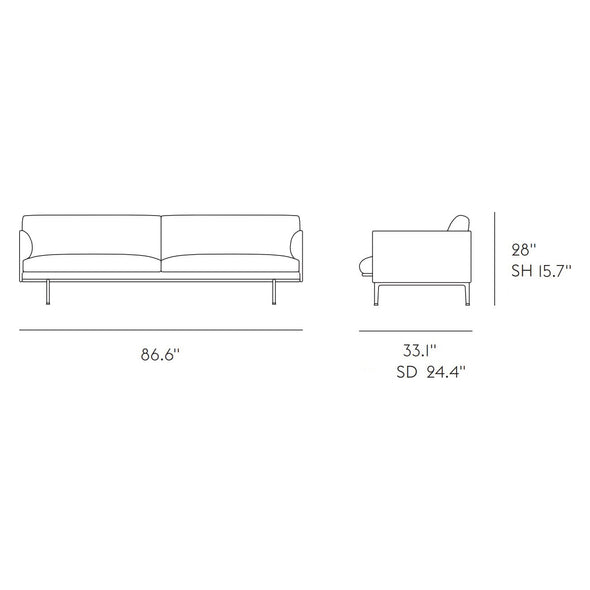 Outline 3-Seater Sofa