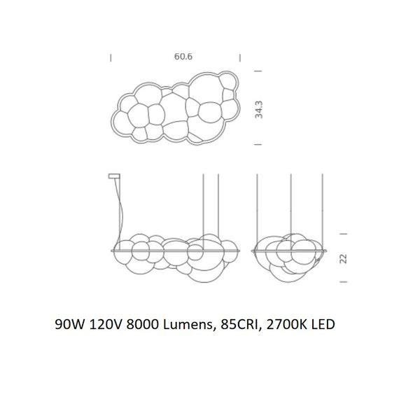 Nuvola Pendant Light