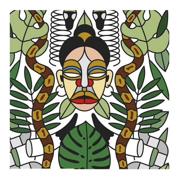 Archives l’Afrique Wallpaper Sample Swatch