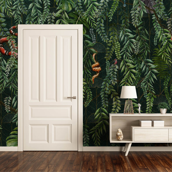 Art Deco Jungle Wallpaper