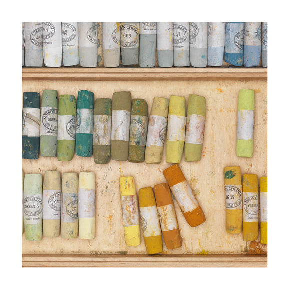 Colored Chalk Wallpaper Sample Swatch