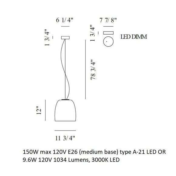 Notte Suspension Light