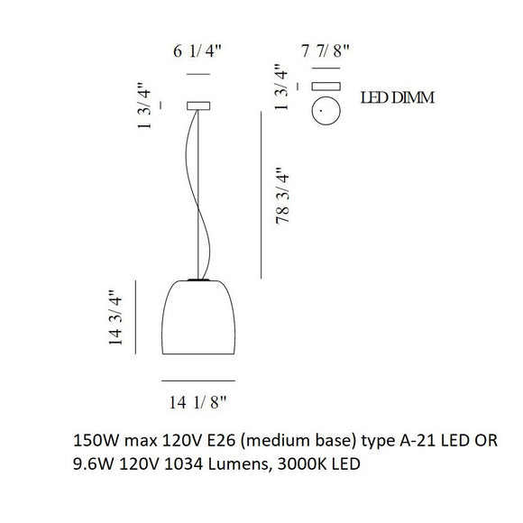 Notte Suspension Light