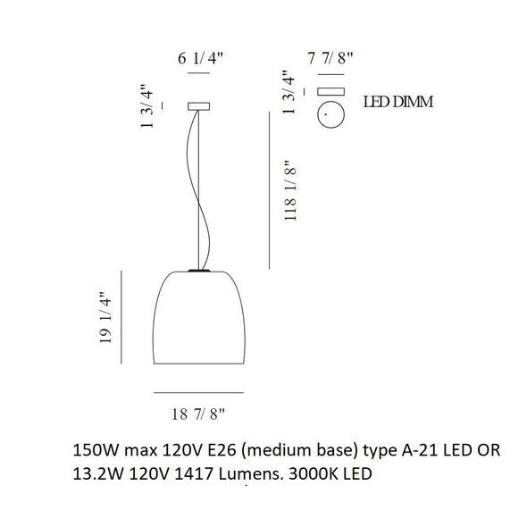 Notte Suspension Light