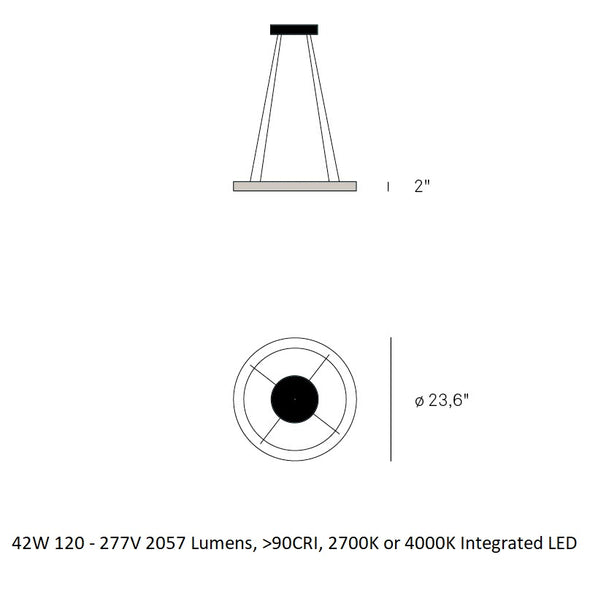 Oh! Line LED Suspension Light